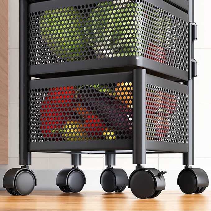 Carrito Organizador de 5 Canastas Cuad